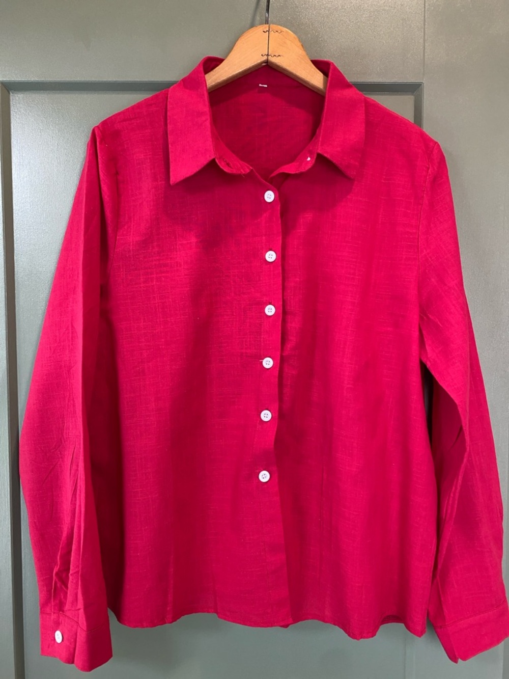Bright Fuchsia Button-Up Shirt